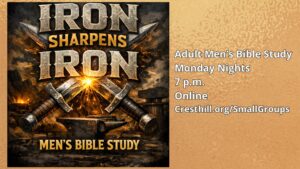 Iron Sharpens Iron Men's Bible study